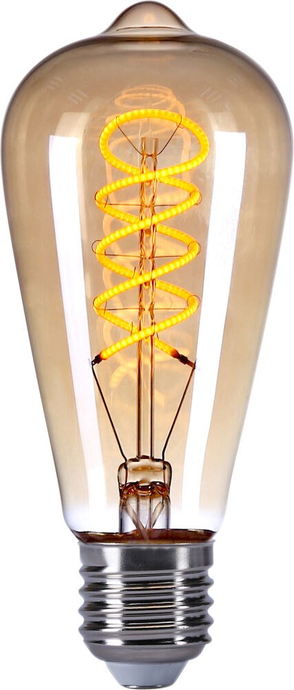 Dekorpære LED, Dobbel spiral ST64