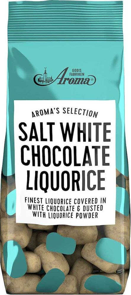 Aroma salt hvit sjokoladelakris 100g