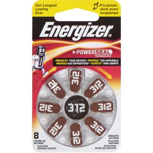 Batterier Energizer hearing aid 312 8pk