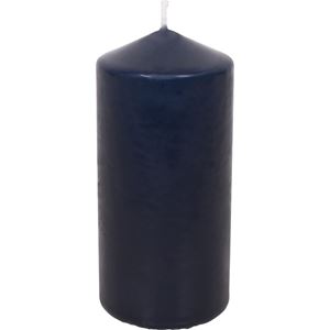 Stearin kubbelys Blå, 5,7x12cm