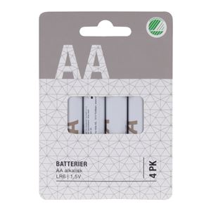 AA_LR6 Alkalisk batteri 4pk