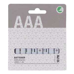 AAA_LR03 Alkalisk batteri 10pk
